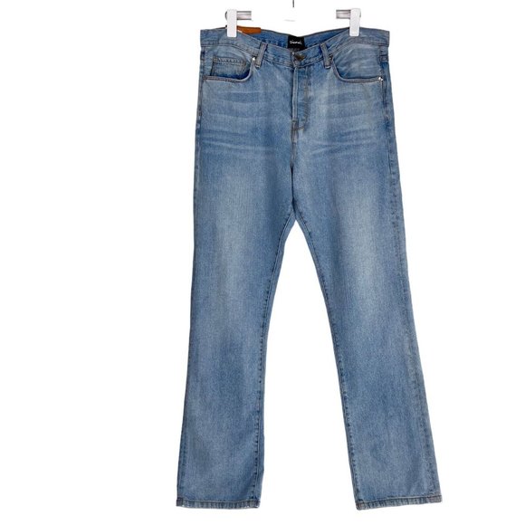 Diamond Supply Co. Other - Diamond Supply Co Relaxed Fit Button Fly Light Blue Denim Jeans Size 34 USA Made